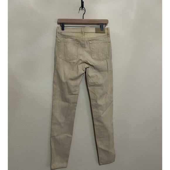 Ralph Lauren Black Label Jeans Womens Size 27 Salvage Yellow Tan Pants TINY FLAW - Picture 10 of 14